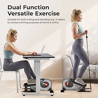 Sunny Health & Fitness Smart Stand/Sit Mini Elliptical Exercise Trainer