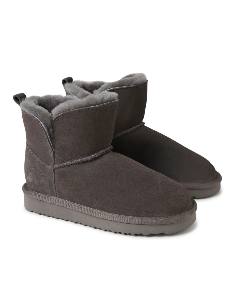 Dearfoams Little Girls Fireside By Bunbury Genuine Shearling Boot