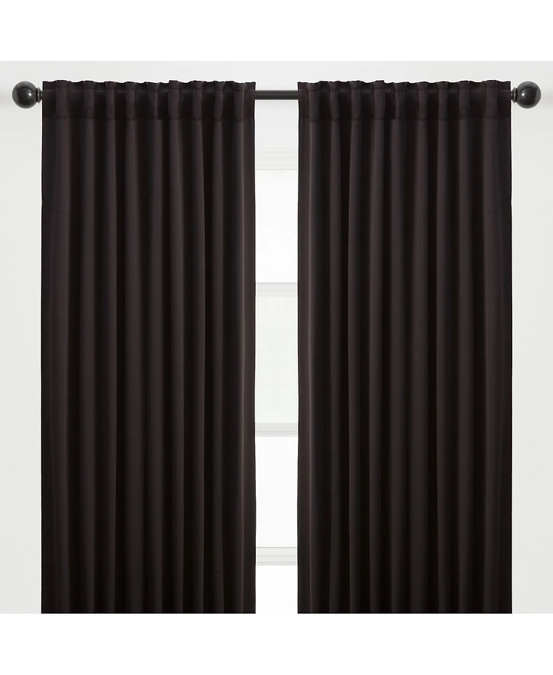 Chanasya Premium 2-Panel Ornamental Damask Classy Room Darkening Curtains - 3-in-1 Back Tab, Rod Pocket, Ring Tab for Windows Living Bedroom