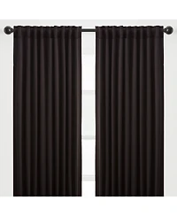 Chanasya Premium 2-Panel Ornamental Damask Classy Room Darkening Curtains - 3-in-1 Back Tab, Rod Pocket, Ring Tab for Windows Living Bedroom