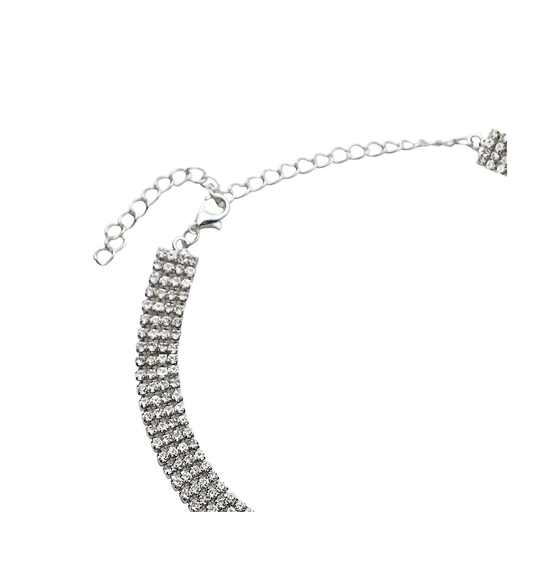 Sohi Women's Bling Choker Necklace