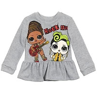 L.o.l. Surprise! Girls French Terry Sweatshirt and Leggings Outfit Set