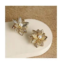 Sohi Women's Flora Stud Earrings
