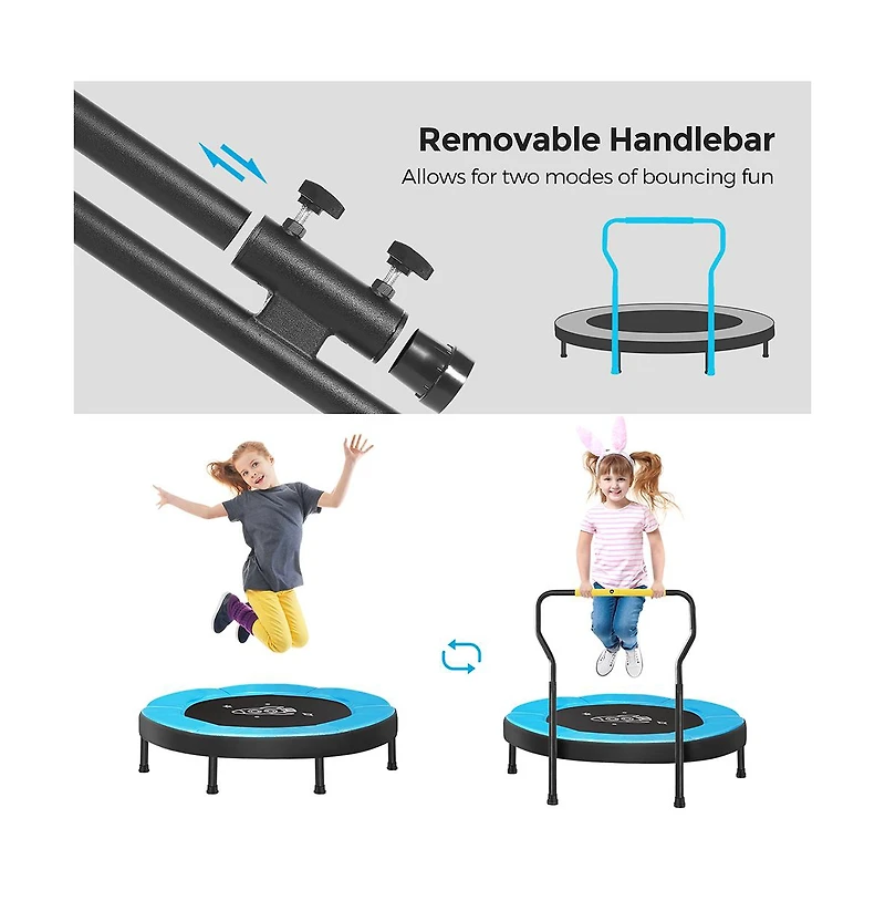 Slickblue Safe and Fun Trampoline for Children Ideal for Outdoor Play and Exercise