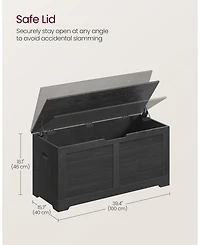 Slickblue Storage Chest, Trunk With 2 Safety Hinges, For Entryway, Bedroom