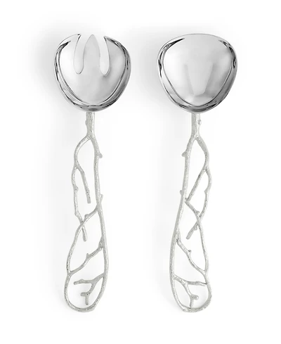 Michael Aram Pomegranate Silver and Gold Serving Set