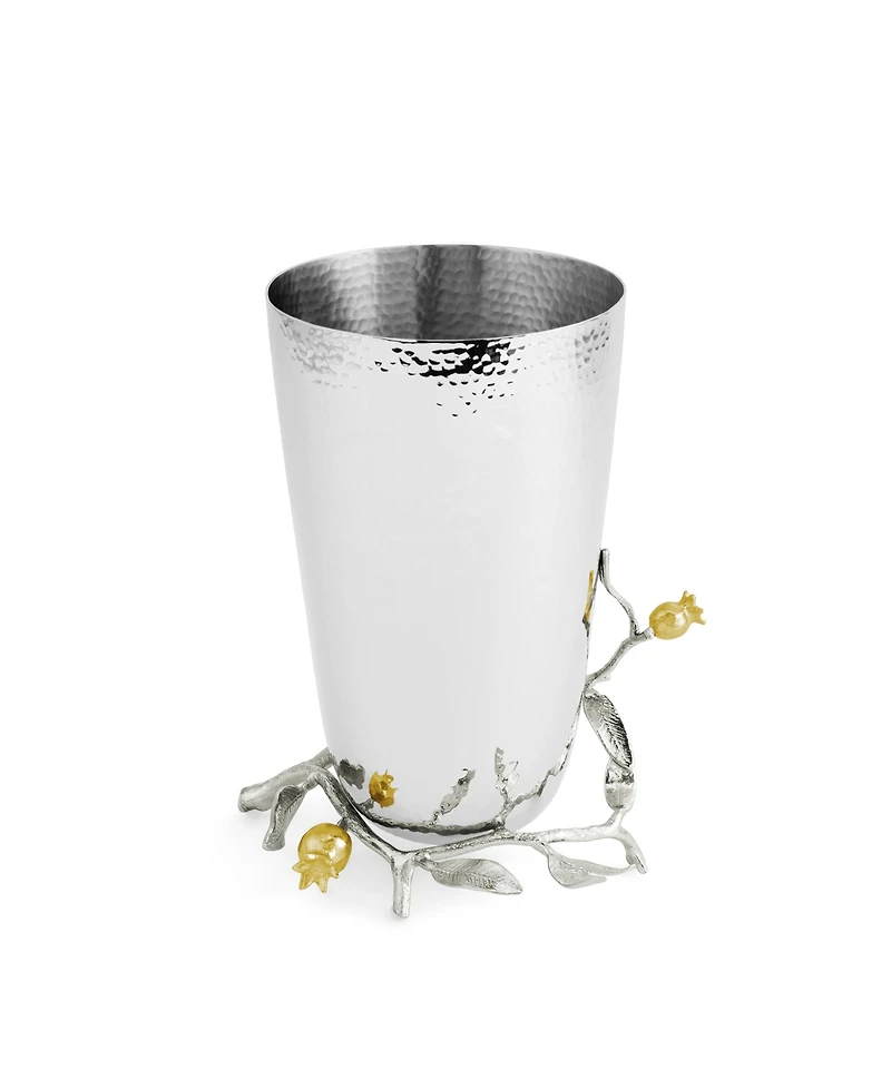 Michael Aram Pomegranate Silver and Gold Vase