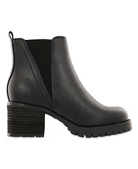 Mia Women's Jody Lug Sole Wide-Width Chelsea Booties