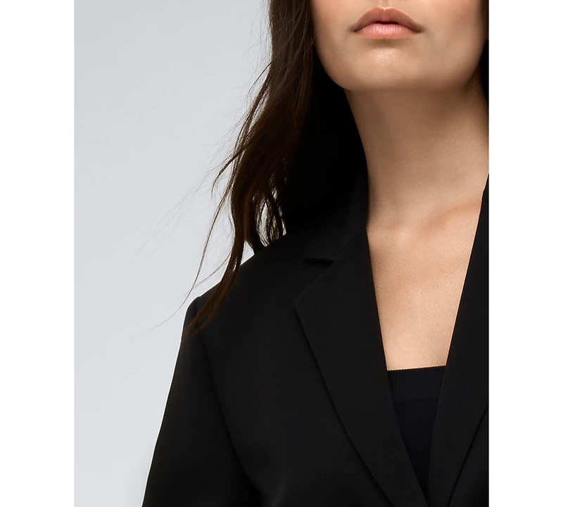 Kenneth Cole Women's Vision Twill Three-Button Boyfriend Jacket