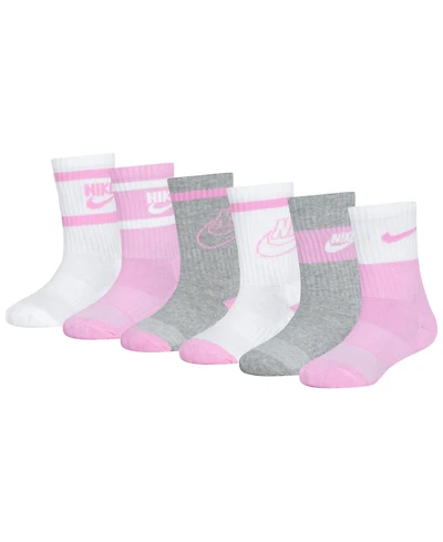 Nike Little Kids 6-Pack Retro Crew Socks