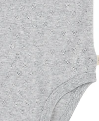 Huggies Baby Girls Organic Short Sleeve Bodysuits 3-Pack