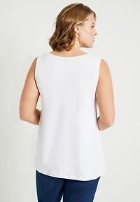 June + Vie Women's Scoopneck One Only Tank Top