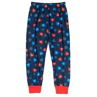 Justice League Toddler Boys Dc Comics Pullover Pajama Shirt and Pants Sleep Set