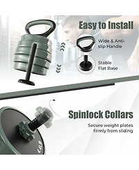Sugift 4 in 1 Adjustable Weight Dumbbell Set