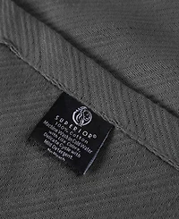 Superior Milan Cotton Jacquard Dobby Weave Textured Striped Lightweight Woven Throw, 50" x 60"