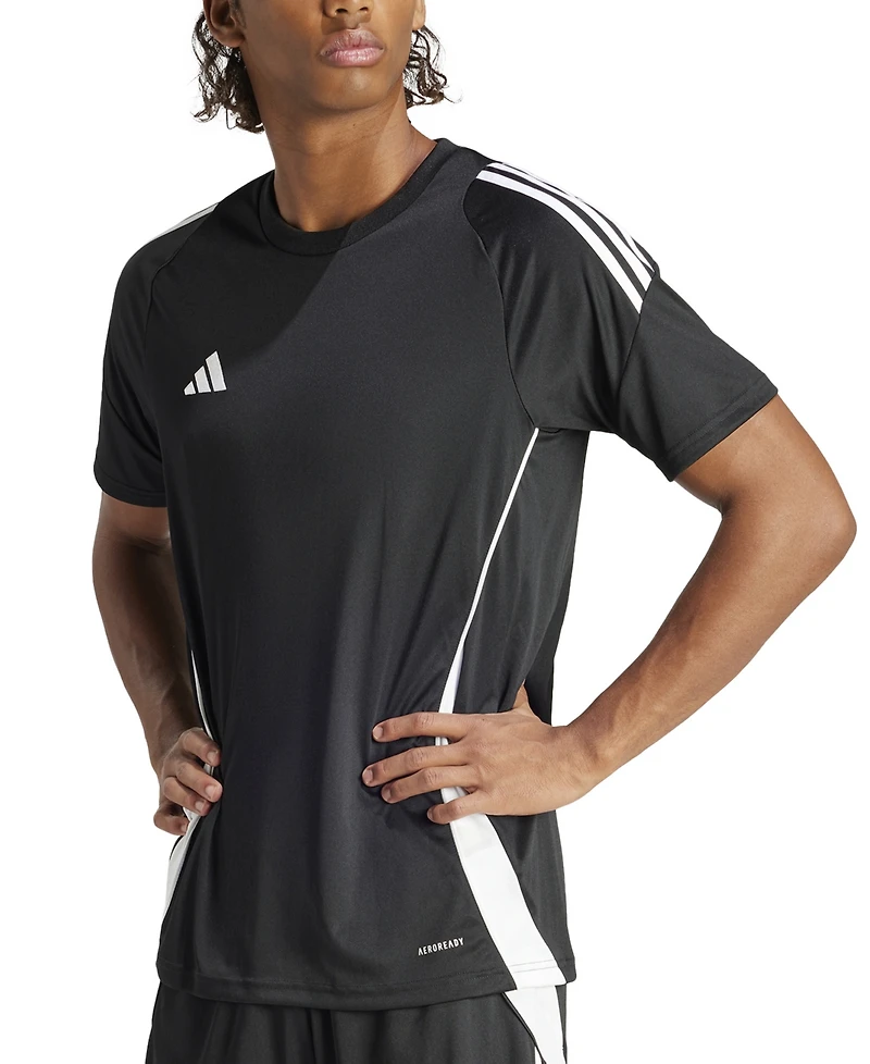 adidas Men's Tiro 24 Slim-fit Performance 3-Stripes Jersey