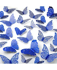 Home 3D Removable Diy Butterfly Wall Decor with 3 Wing Designs (48pcs)