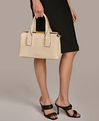 Donna Karan New York Amagansett Soft-Rolled Leather Satchel with Sculpted Magnet Closure