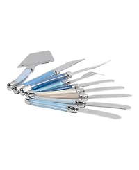 French Home Essential Laguiole Cheese 9-Piece Knife and Spreader Set with Handles