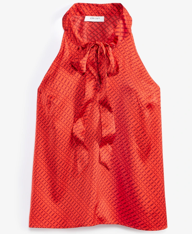 On 34th Women's Halter Tie-Neck Sleeveless Top, Created for Macy's