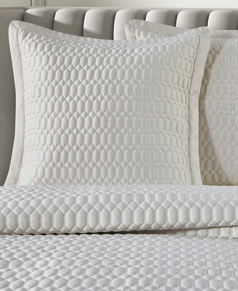 J Queen New York Brilliance Quilted Sham, European
