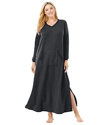 Dreams & Co. Women's Plus Long Sherpa Lounger