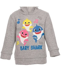 Pinkfong Baby Boys Shark Fleece Pullover Hoodie and Pants Outfit Set to