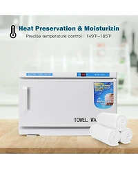 2-in-1 Hot Towel Warmer Cabinet Uv Sterilizer