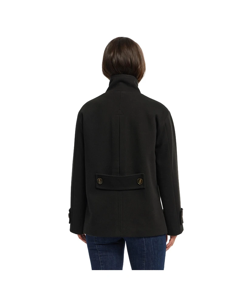 Ellen Tracy Women's Bold Twill Peacoat
