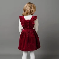 Hope & Henry Little Girls Organic Corduroy Ruffle Jumper