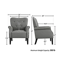 Yaheetech Modern Accent Chair Upholstered Single Sofa