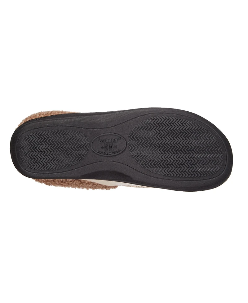 Isotoner Men's Lewis Clog Slippers with Memory Foam