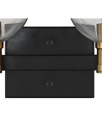 Jonathan Y Marais Iron/Glass Rustic Vintage Like Led Vanity Light