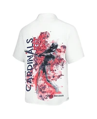 Tommy Bahama Men's White St. Louis Cardinals Veracruz Ace Islanders Button-Up Shirt