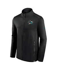 Fanatics Men's Black San Jose Sharks Authentic Pro Full-Zip Jacket