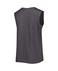 Fanatics Women's Heather Charcoal Las Vegas Raiders Plus Tank Top