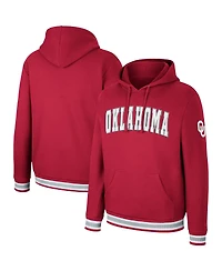 Colosseum Men's Crimson Oklahoma Sooners Varsity Arch Pullover Hoodie