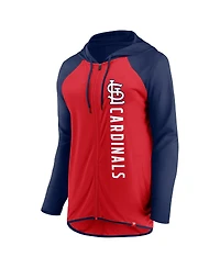 Fanatics Women's Red/Navy St. Louis Cardinals Forever Fan Full-Zip Hoodie Jacket