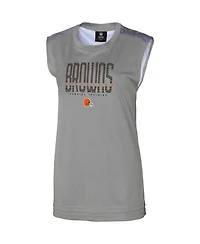 Outerstuff Women's Gray Cleveland Browns No Sweat Tank Top