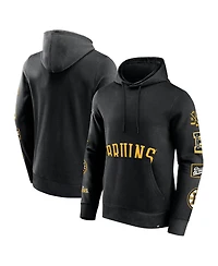 Fanatics Men's Black Boston Bruins Wild Winner Fleece Pullover Hoodie