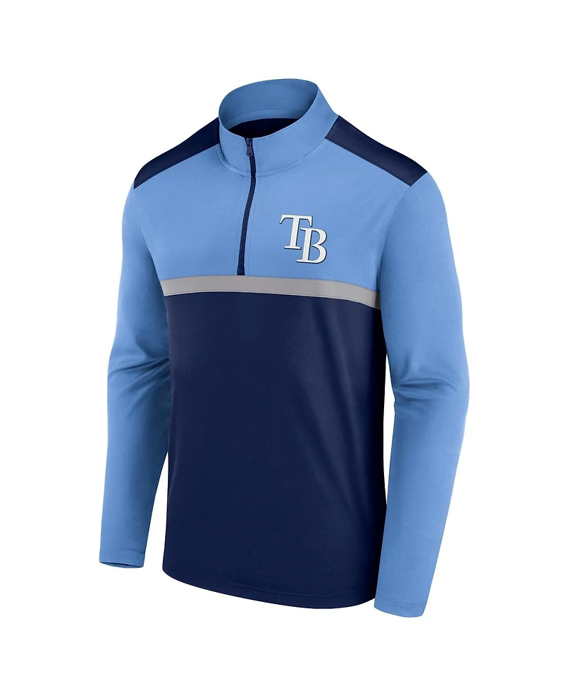 Fanatics Men's Navy Tampa Bay Rays Unstoppable Quarter-Zip Top