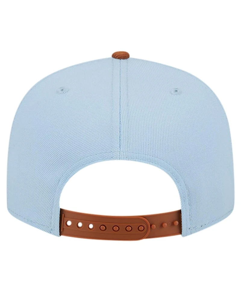 New Era Men's Light Blue/Brown Charlotte Hornets 2-Tone Color Pack 9FIFTY Snapback Hat