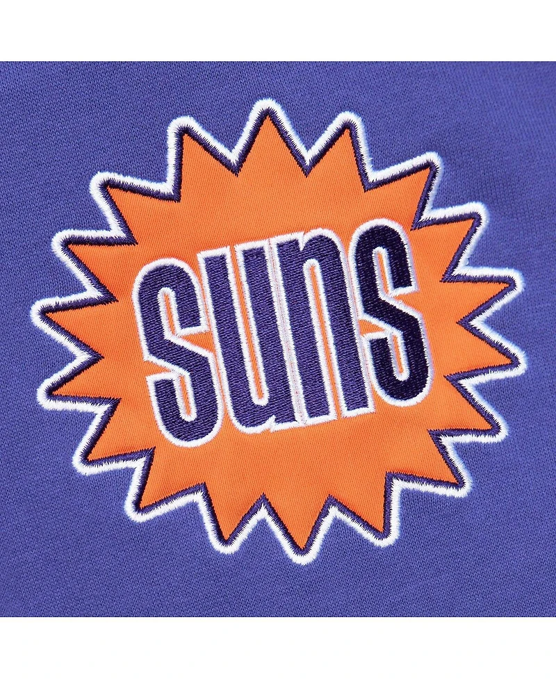 Mitchell & Ness Men's Purple Phoenix Suns Team Og 2.0 Vintage Logo Fleece Pullover Hoodie
