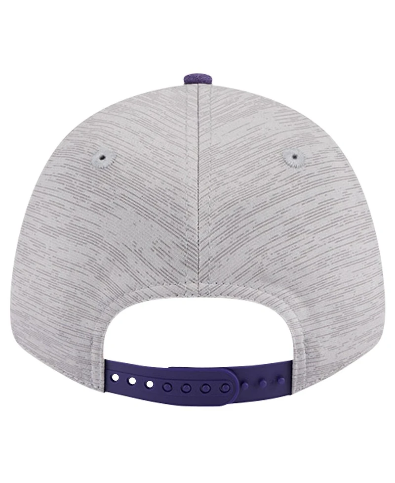 New Era Men's Heather Gray/Purple Phoenix Suns Active Digi-Tech Two-Tone 9FORTY Adjustable Hat