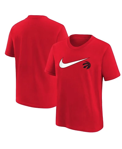 Nike Big Boys and Girls Red Toronto Raptors Swoosh T-Shirt