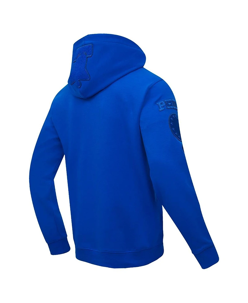 Pro Standard Men's Royal Philadelphia 76ers Triple Tonal Dk Pullover Hoodie Jacket