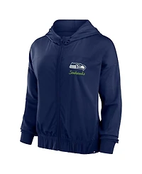 Fanatics Women's College Navy Seattle Seahawks Script Lock Full-Zip Hoodie