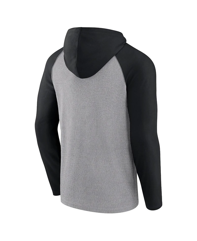 Fanatics Men's Gray Jacksonville Jaguars Under Center Long Sleeve Hoodie T-Shirt