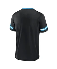 Fanatics Men's Black Carolina Panthers Stripe Stacking T-Shirt