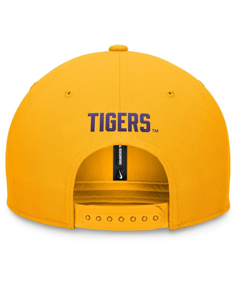 Nike Men's Gold Lsu Tigers Primetime Pro Snapback Hat